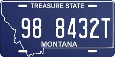 MT license plate 988432T