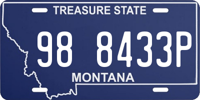 MT license plate 988433P
