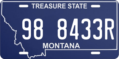 MT license plate 988433R