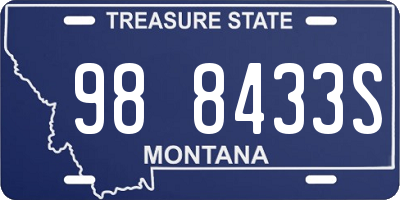 MT license plate 988433S