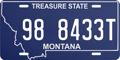 MT license plate 988433T
