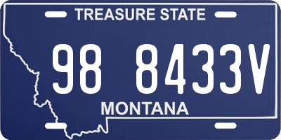 MT license plate 988433V