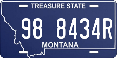 MT license plate 988434R