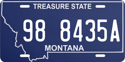 MT license plate 988435A
