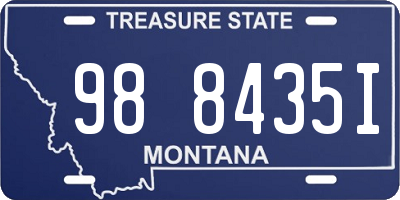 MT license plate 988435I