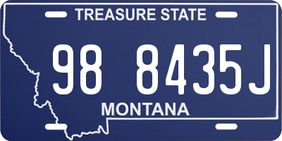 MT license plate 988435J