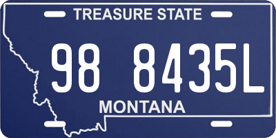 MT license plate 988435L