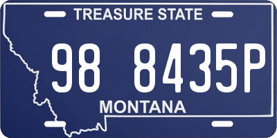 MT license plate 988435P