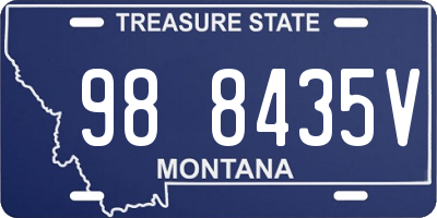 MT license plate 988435V
