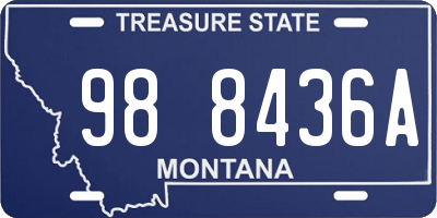 MT license plate 988436A