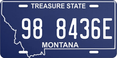 MT license plate 988436E