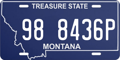 MT license plate 988436P