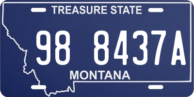 MT license plate 988437A
