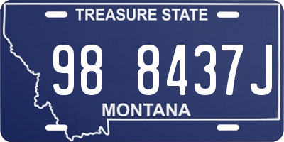 MT license plate 988437J