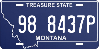 MT license plate 988437P