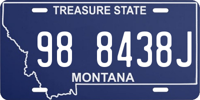 MT license plate 988438J