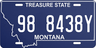 MT license plate 988438Y