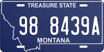 MT license plate 988439A