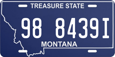MT license plate 988439I