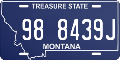 MT license plate 988439J