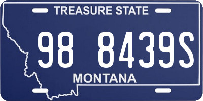 MT license plate 988439S