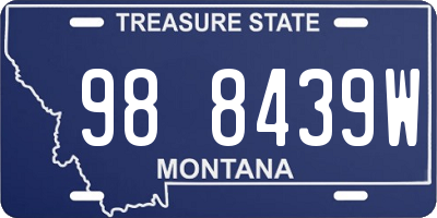 MT license plate 988439W