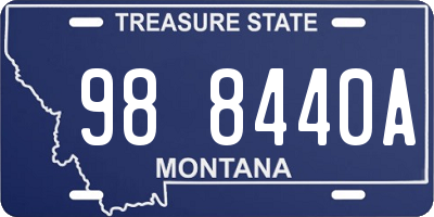 MT license plate 988440A