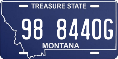 MT license plate 988440G