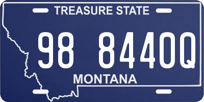 MT license plate 988440Q