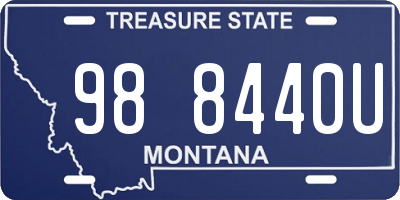 MT license plate 988440U