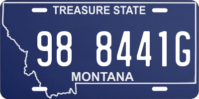 MT license plate 988441G