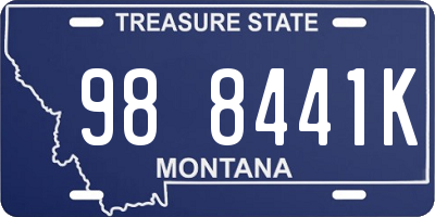 MT license plate 988441K
