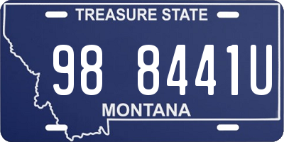MT license plate 988441U