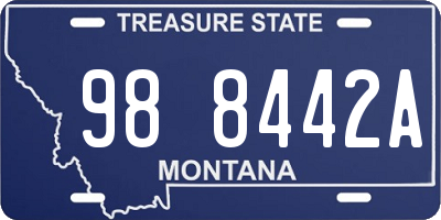 MT license plate 988442A