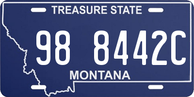 MT license plate 988442C