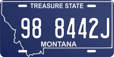 MT license plate 988442J