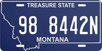 MT license plate 988442N
