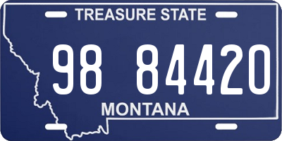 MT license plate 988442O