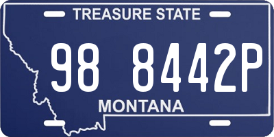 MT license plate 988442P