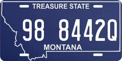 MT license plate 988442Q