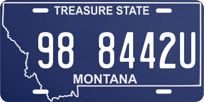MT license plate 988442U
