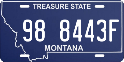 MT license plate 988443F