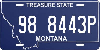 MT license plate 988443P