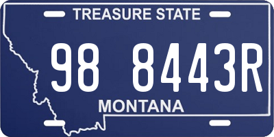 MT license plate 988443R