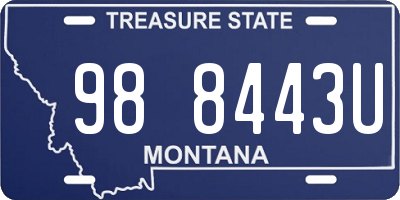 MT license plate 988443U