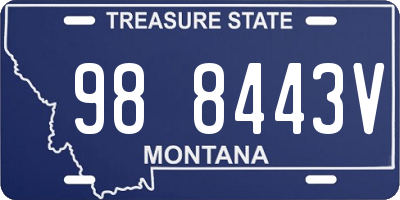 MT license plate 988443V