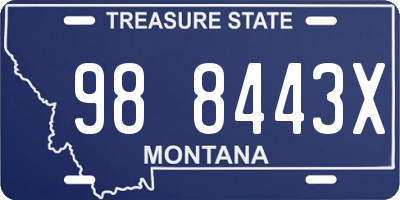 MT license plate 988443X