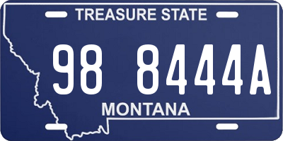 MT license plate 988444A