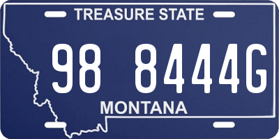 MT license plate 988444G