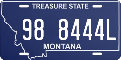 MT license plate 988444L